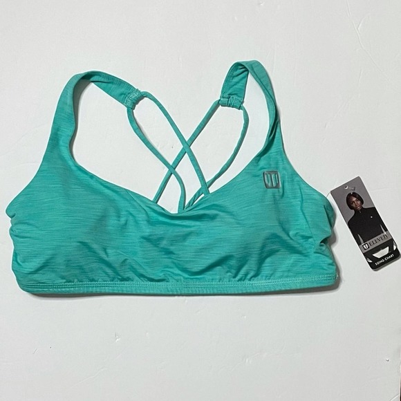 Eleven by Venus Blue-Green Perfect Set Racerback Bra with Removable Padding Sz M - Picture 3 of 14